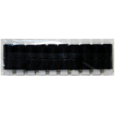  Набор швейных ниток 100 Экстра полиэстер 100%«Красная Нить» черные по 10 шт. 200 м.