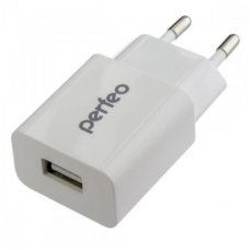 PERFEO Сетевое зарядное устройство с разъемом USB, 2.1А, белый, «CUBE 1»