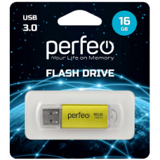 USB накопитель Perfeo USB 3.0 16GB C14 Gold metal series